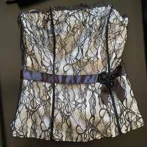 Ann Taylor lace bustier top